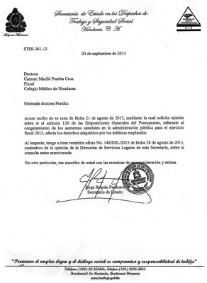 Médicos anuncian contrademanda