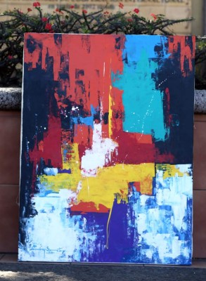 eclosión de arte abstracto en el pincel de yimy santos rumbo a argentina