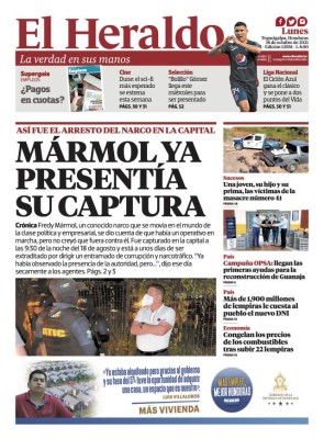 Mármol ya presentía su captura