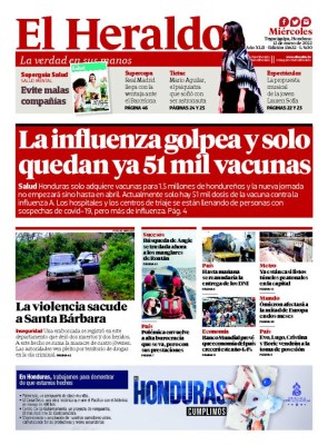 La influenza golpea y solo quedan ya 51 mil vacunas