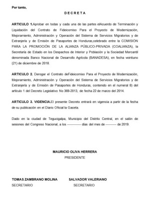 Dos bancos dijeron 'no” a fideicomiso de los pasaportes