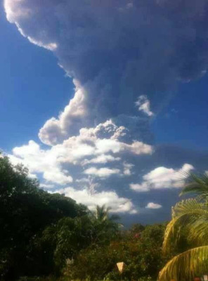 Cenizas del Chaparrastique podrían llegar a Honduras