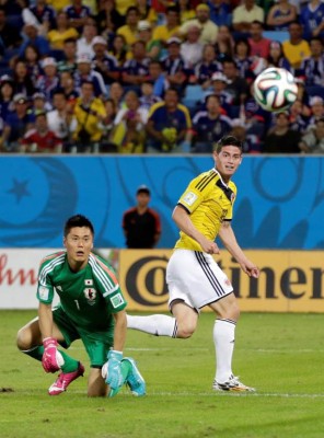 El colombiano James Rodríguez, máximo goleador del Mundial de fútbol