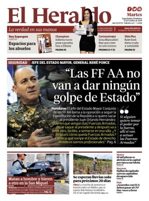 'Las FF AA no van a dar ningún golpe de Estado'