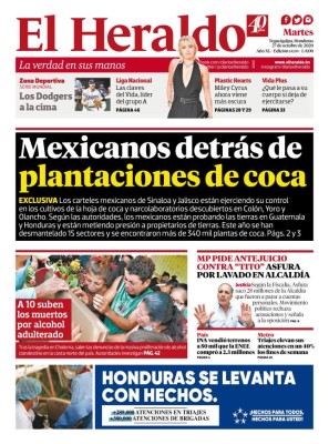 Mexicanos detrás de plantaciones de coca