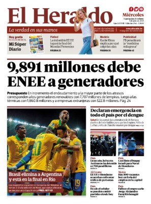 9,891 millones debe ENEE a generadores
