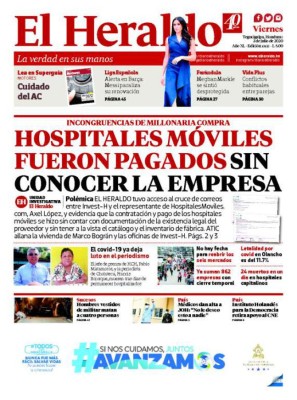 Marco Bográn sobre hospitales móviles: 'Proveedor tenía experiencia en venta de insumos médicos y acercamientos a fábricas'