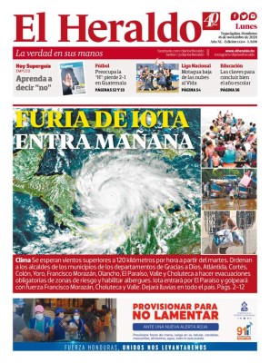 Furia de Iota entra mañana