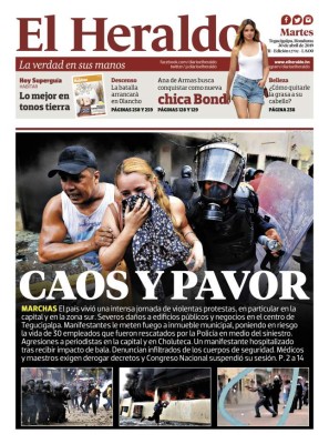 Caos y pavor en Honduras