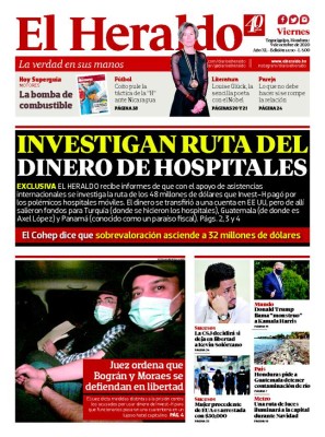 Investigan ruta del dinero de hospitales móviles