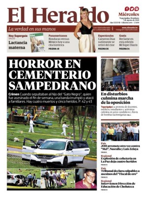 Horror en cementerio de San Pedro Sula