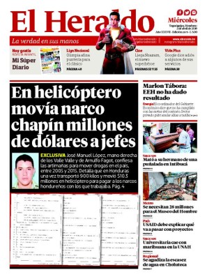 En helicóptero movía narco chapín millones de dólares a jefes
