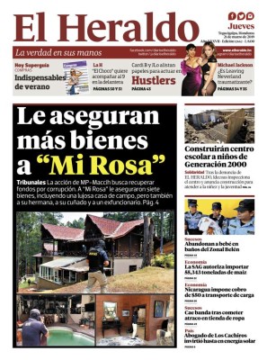 Le aseguran más bienes a la ex primera dama Rosa Elena Bonilla