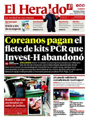 Coreanos pagan el flete de kits PCR que Invest-H abandonó