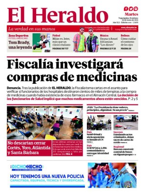 Fiscalía investigará compra de medicinas