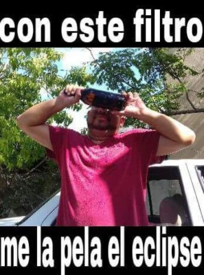 ¡A todo le hallan gracia! Se viralizan memes por el eclipse solar