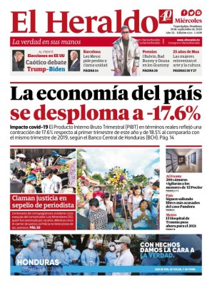 La economía del país se desploma a -17.6%
