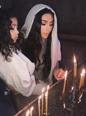 FOTOS: El bautismo de Kim Kardashian y sus cuatro hijos en Armenia