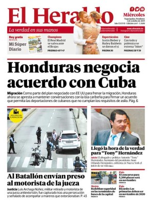 Honduras negocia acuerdo con Cuba