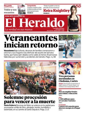 Veraneantes inician retorno a la capital de Honduras