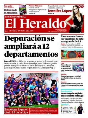 Depuración se ampliará a 12 departamentos