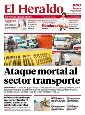 Ataque mortal al sector transporte