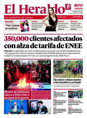 350,000 clientes afectados con alza de tarifas de ENEE