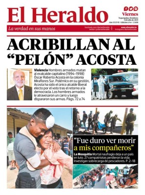 Acribillan al 'Pelón' Acosta