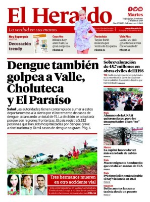 Dengue también golpea a Valle, Choluteca y El Paraíso