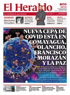 Nueva cepa de covid está en Comayagua, Olancho, Francisco Morazán y La Paz