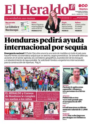 Honduras pedirá ayuda internacional por sequía