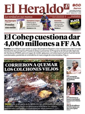 El Cohep cuestiona dar 4,000 millones a FF AA