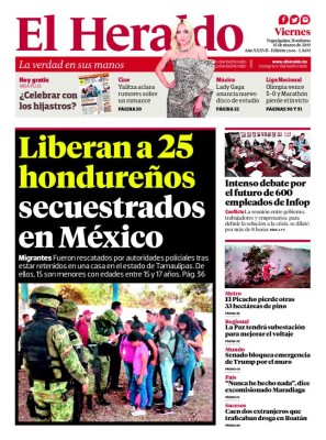 Liberan a 25 hondureños secuestrados en México