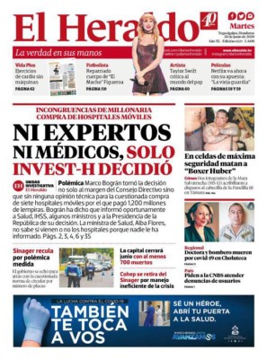 Así denunció EL HERALDO la corrupción de Invest-H en plena pandemia (FOTOS)