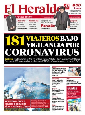 181 viajeros bajo vigilancia por cononavirus