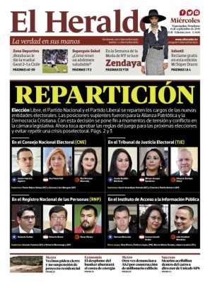 Repartición de cargos en órganos electorales