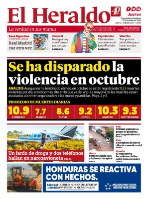 Se ha disparado la violencia en octubre