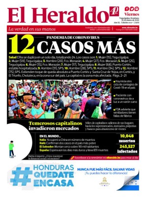 Pademia de coronavirus: 12 casos más en Honduras