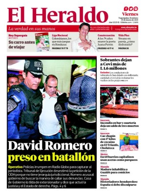 David Romero preso en batallón