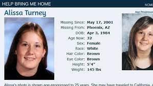 Alissa Turney, la joven que desapareció hace 23 años; su asesino siempre estuvo en casa