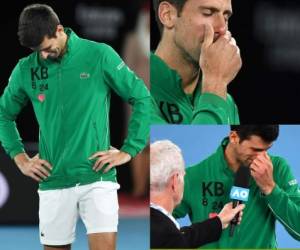 'Era mi mentor'. Llorando, Novak Djokovic rindió homenaje a Kobe Bryant, el legendario jugador de básquet, fallecido el domingo en un accidente de helicóptero en California. Las imágenes de sus lágrimas ya son virales. (Fotos: AFP)
