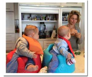 Sasha y Tristan son los gemelos de Elsa Pataky junto a su esposo Chris Hemsworth, nacidos en 18 de marzo de 2014.