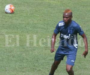 Kevin Álvarez en la práctica de hoy. Foto: Juan Salgado.
