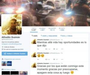 A través de la cuenta@ArchivaldoGuzma, propiedad de Archivaldo Guzmán, también se pidió 'respeto en este momento'.