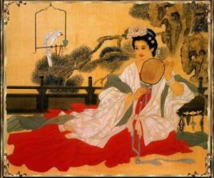 Wang Meifang suele trabajar sus obras junto al famoso pintor Zhao Guojing, su esposo. Juntos retratan el alma del paisaje.