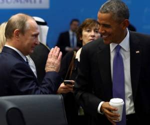 El presidente estadounidense Barack Obama y su contraparte ruso Vladimir Putin.