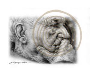 Ahora las lágrimas saltan por las mejillas arrugadas y él no hace nada para contenerlas. Es un hombre de sesenta y cinco años, pero parece tan viejo como Matusalén...