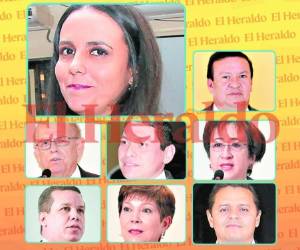 Ellos son los ocho magistrados electos en la primera ronda de votaciones de la nueva Corte Suprema de Justicia (CSJ).
