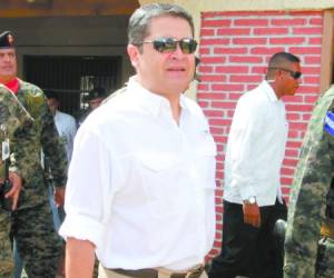 El presidente de la República, Juan Orlando Hernández.