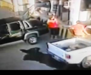 Video capta femicidio en una ferretería de Choluteca